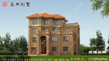农村四层自建房效果图，盖起来毫不逊色，高端大气上档次