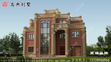乡村二层欧式别墅设计效果图