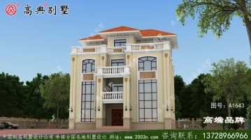 农村四层自建欧式别墅设计图纸