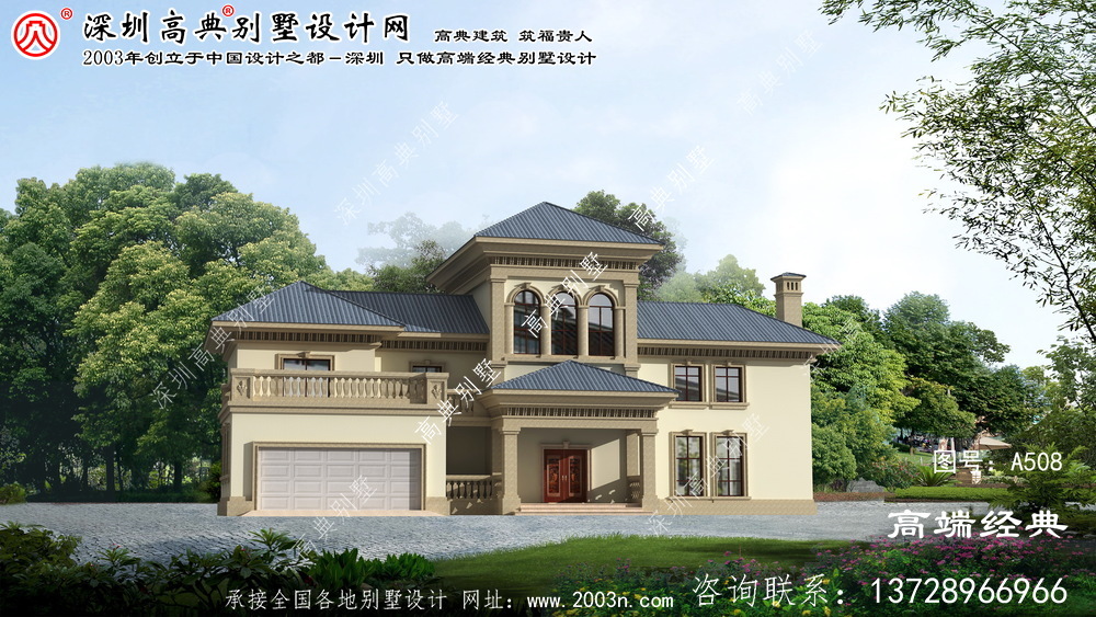宁波市独栋2层复式别墅设计图