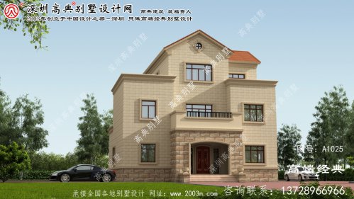 博山区欧式别墅外观实景图