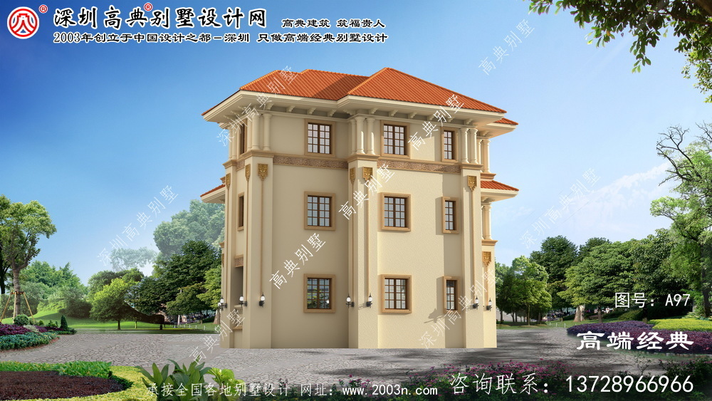 龙城区新农村自建房设计图三层	