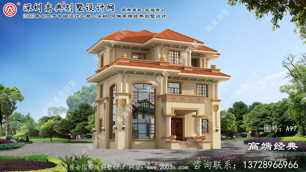 龙城区新农村自建房设计图三层	