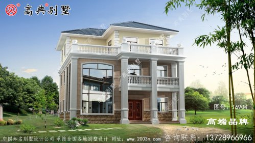 农村三层别墅外观效果图面积适中舒适