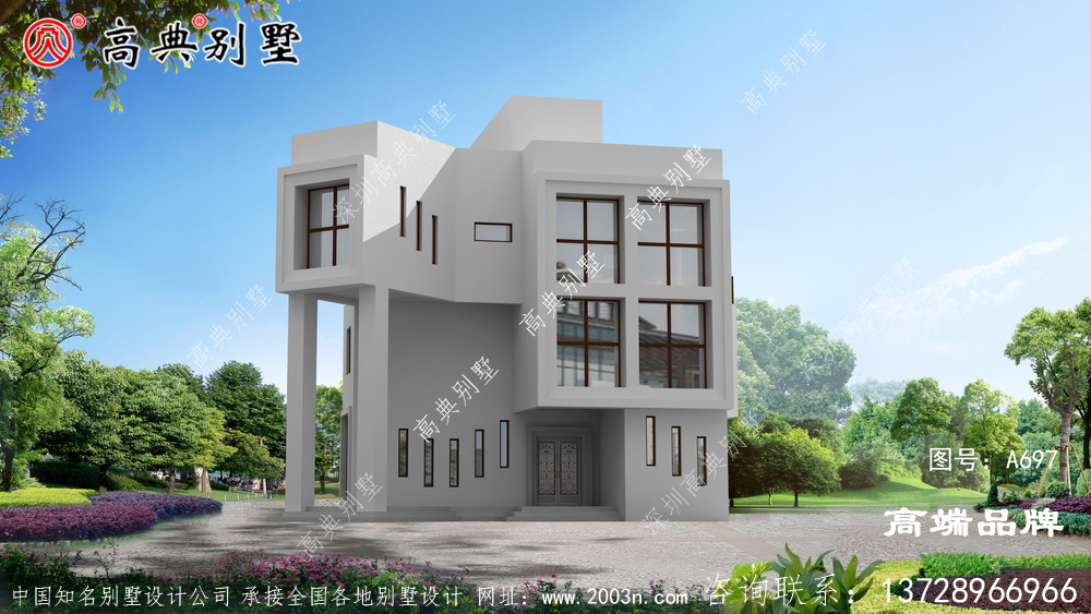 农村建房简约现代风格经济型别墅