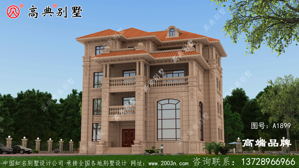 别墅装修设计公司欧式石材别墅	