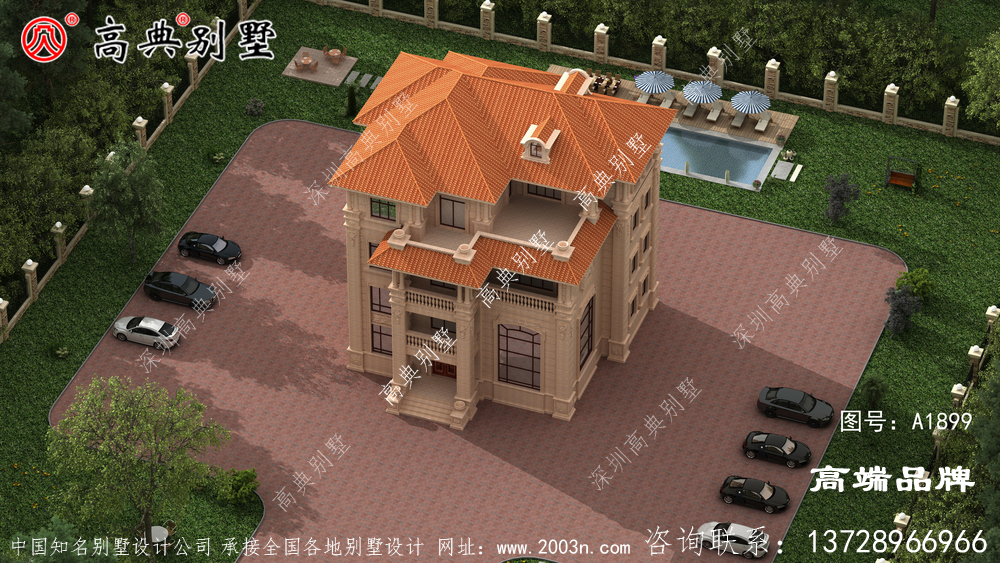 别墅装修设计公司欧式石材别墅	