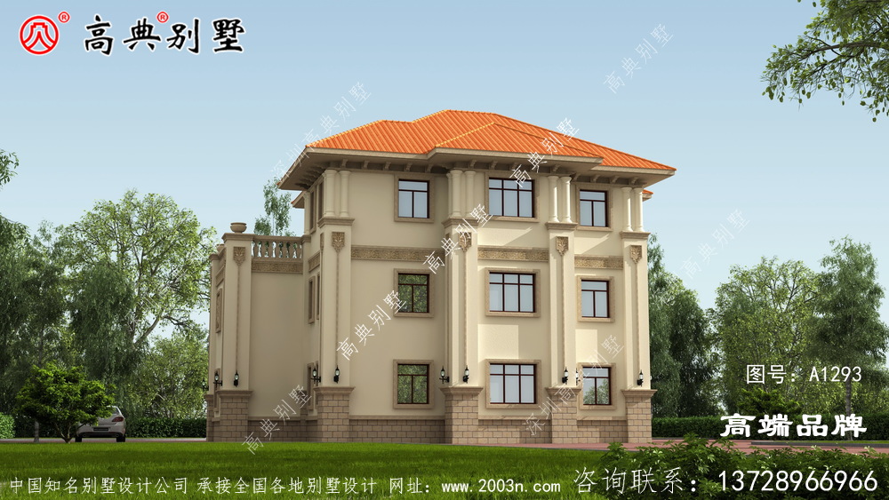 别墅顶层外观效果图风靡整个乡村