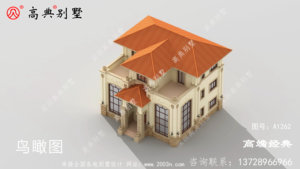丰南市 简单 的三层 自建房 效果图吧。
