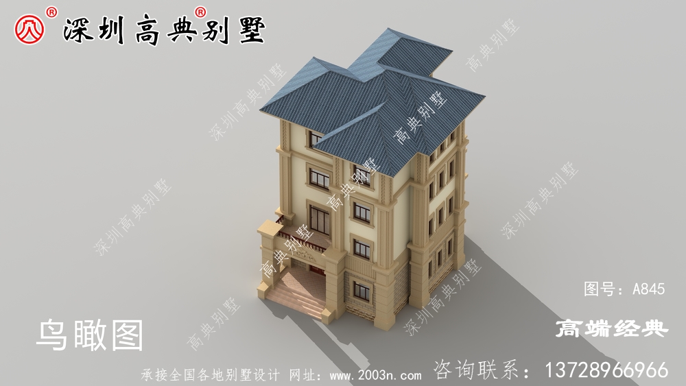欧式四层别墅设计图，希望大家能够找到自己钟情的别墅