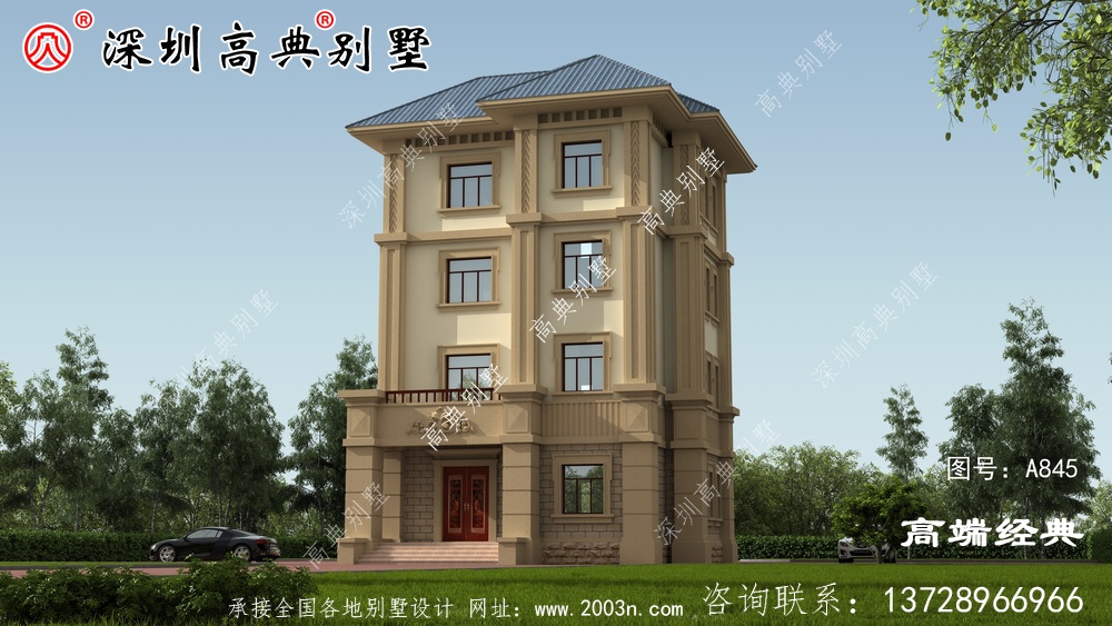 欧式四层别墅设计图，希望大家能够找到自己钟情的别墅