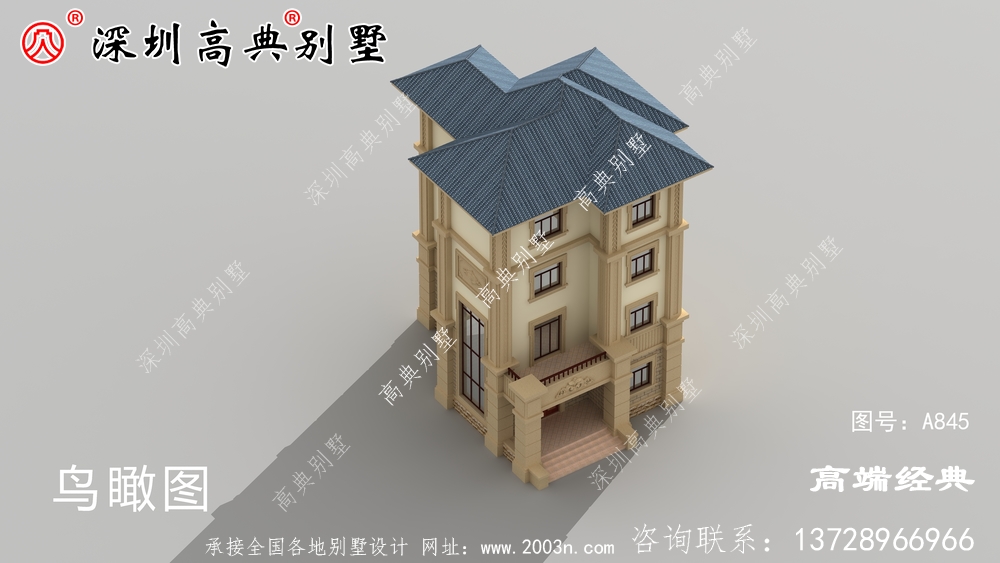 欧式四层别墅设计图，希望大家能够找到自己钟情的别墅