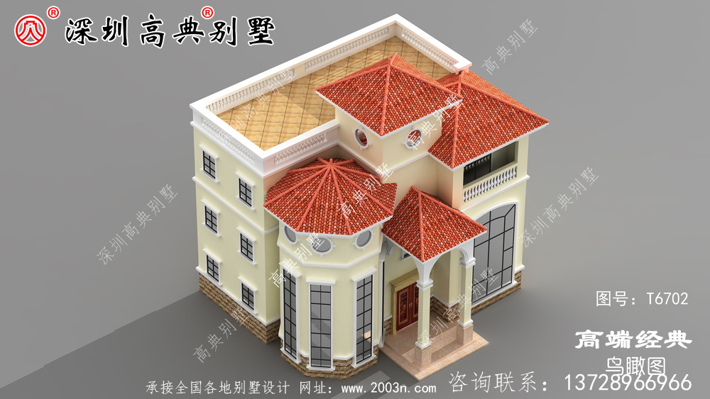 三层欧式别墅，房子这样建，让你在村里扬眉吐气。