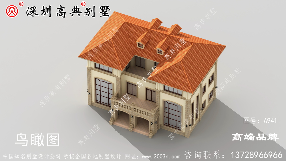 三层别墅，方正户型，一大家子都能住在一起！