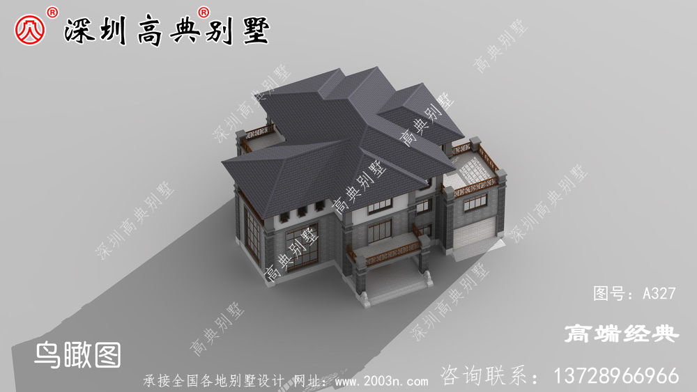405平米乡村三层自建房户型图，年轻人都该这样建房，家人都说好