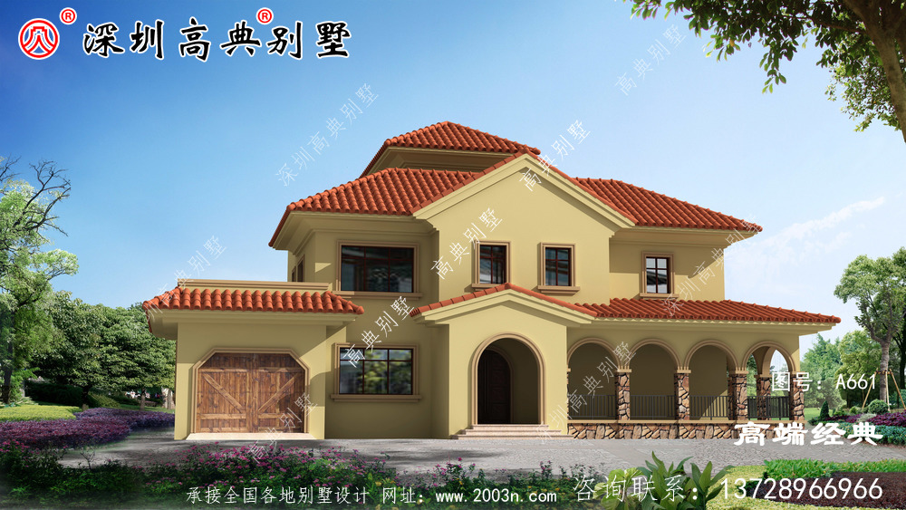 中式仿古自建房设计图，与传统元素相结合，适合现代生活习惯