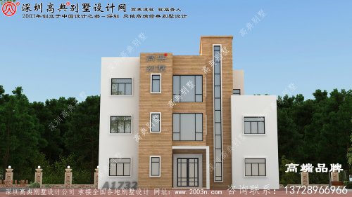 农村自建三层别墅设计图，外观奢华壮