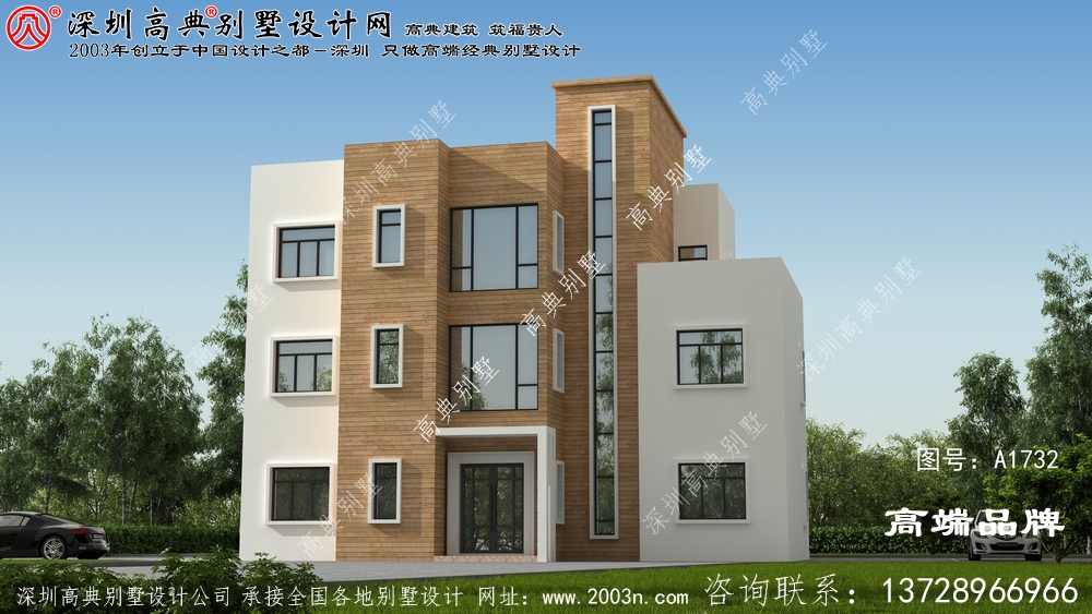 农村自建三层别墅设计图，外观奢华壮丽，室内布局更是赞