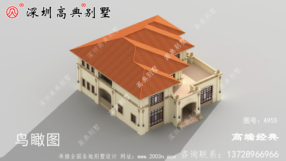 最简单的二楼设计图，简单经济美观，这样的别墅谁建都漂亮。