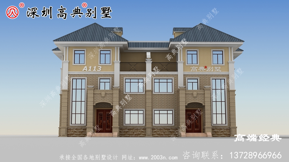 这栋设计感十足的双拼别墅，实用大气
