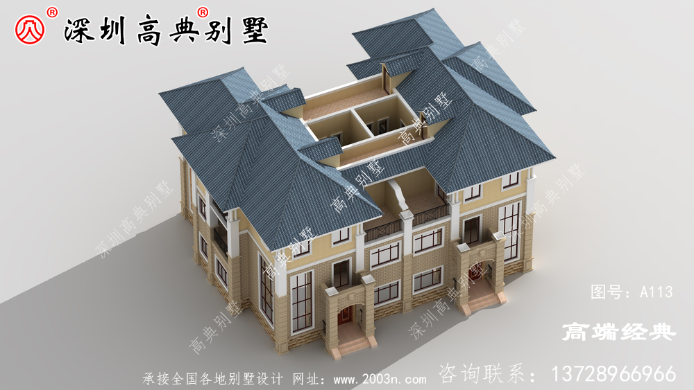 这栋设计感十足的双拼别墅，实用大气