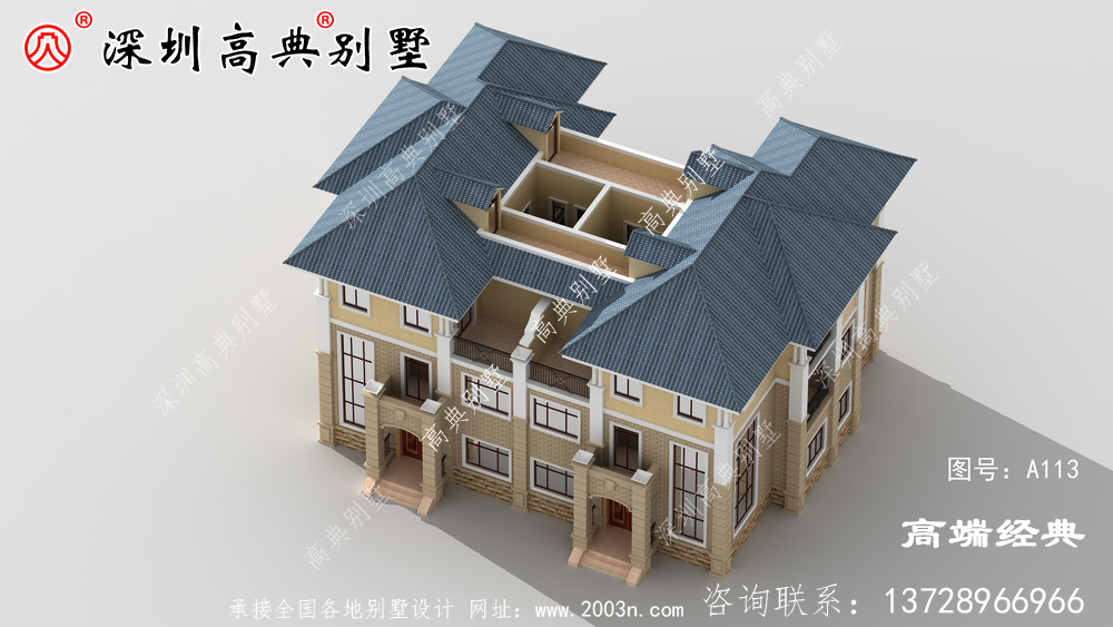 这栋设计感十足的双拼别墅，实用大气
