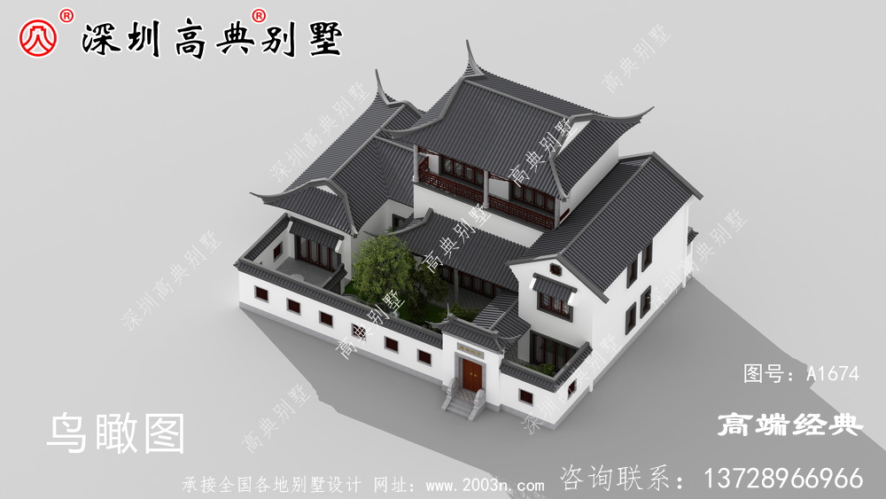 农村新款三层别墅图
