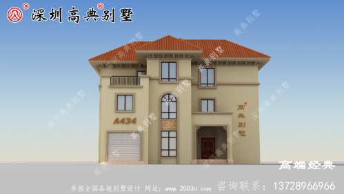 欧式三层豪华大气别墅，随便在村里建