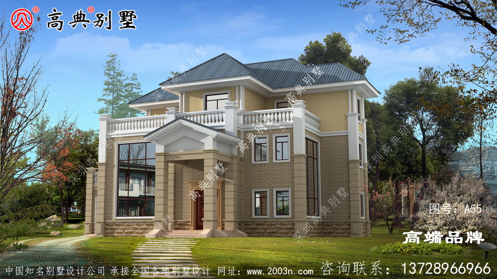 大伯家的别墅建成后大家都投来羡慕的目光，果真是不错