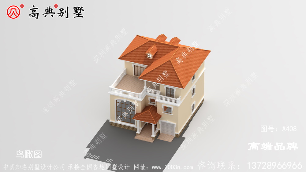 欧式风格的别墅 ，层次感强造型极为讲究