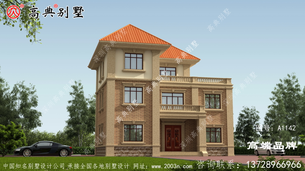 农村三层别墅设计图，经典大气，你绝对喜欢