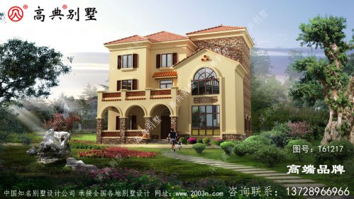 与橘色屋顶瓦相结合 ，整体配色非常温