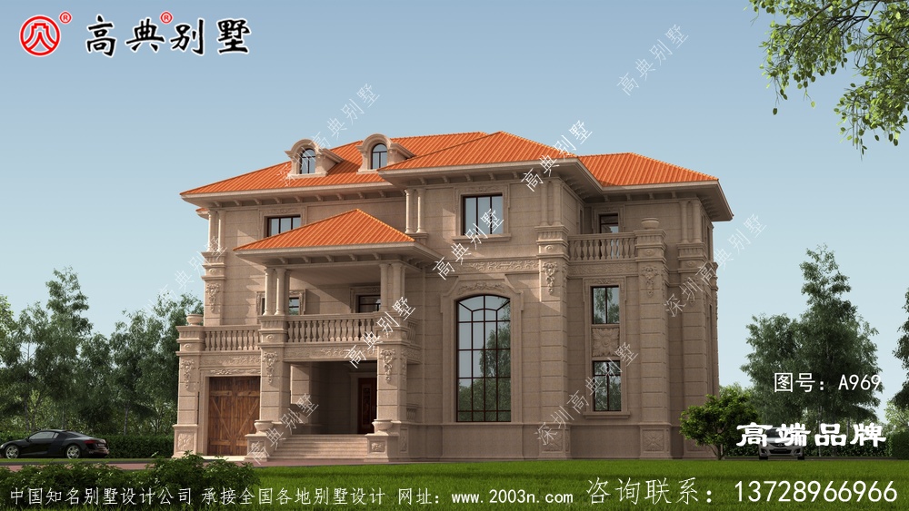 外观高档内部功能齐全，不愧是欧式石材别墅户型