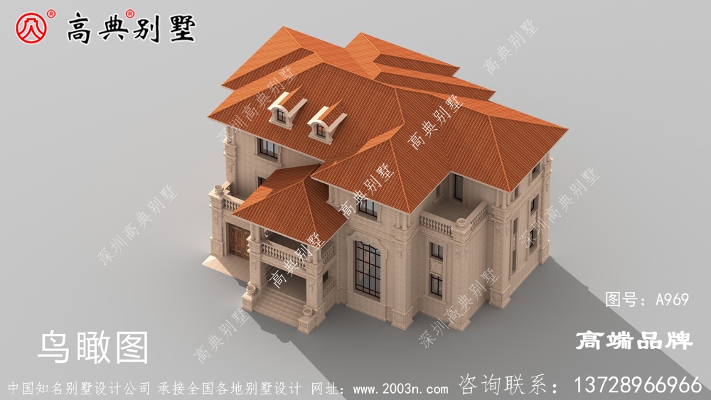 外观高档内部功能齐全，不愧是欧式石材别墅户型