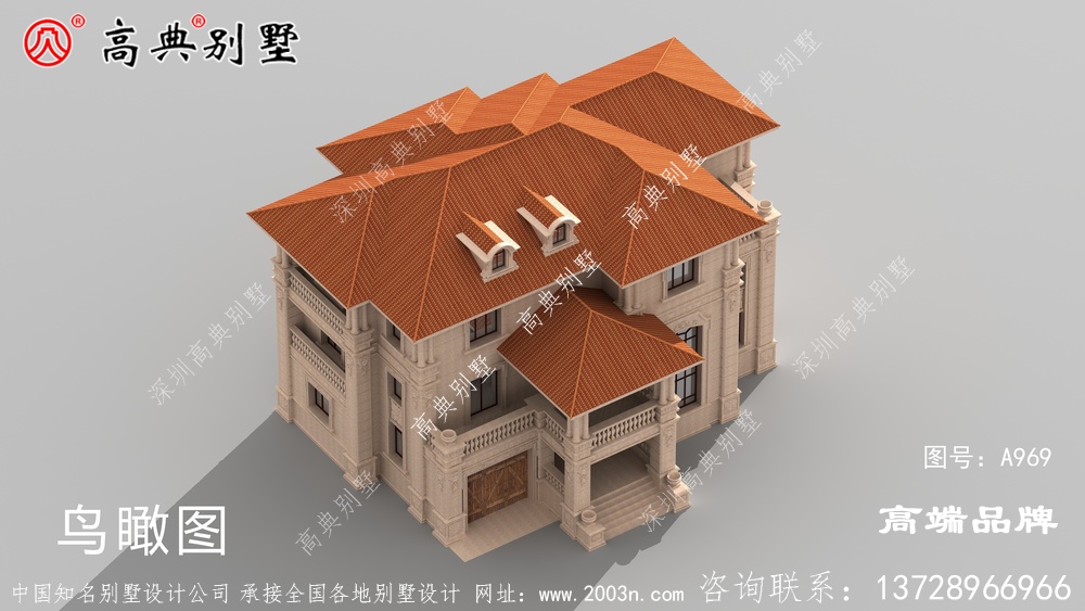 外观高档内部功能齐全，不愧是欧式石材别墅户型