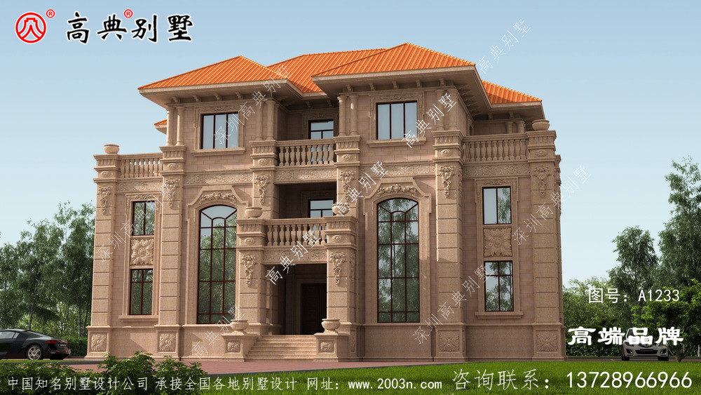 欧式石材别墅就是乡村建房的最高选择