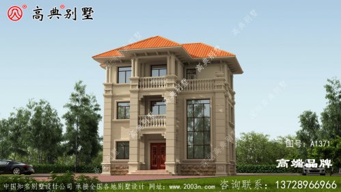 橘坡屋顶装饰罗马柱满满的欧式气息