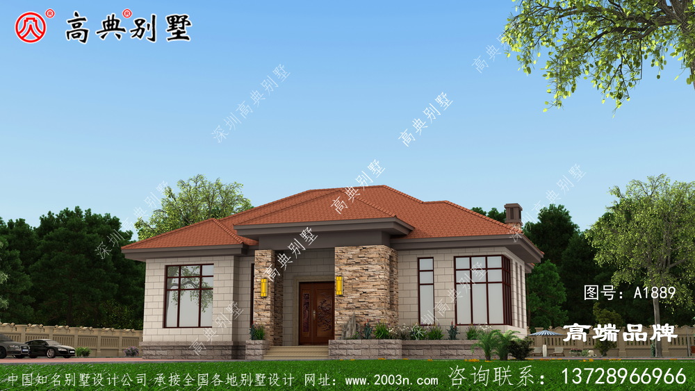 款式可以说是非常新颖稳重，在农村盖这样的房子太美了