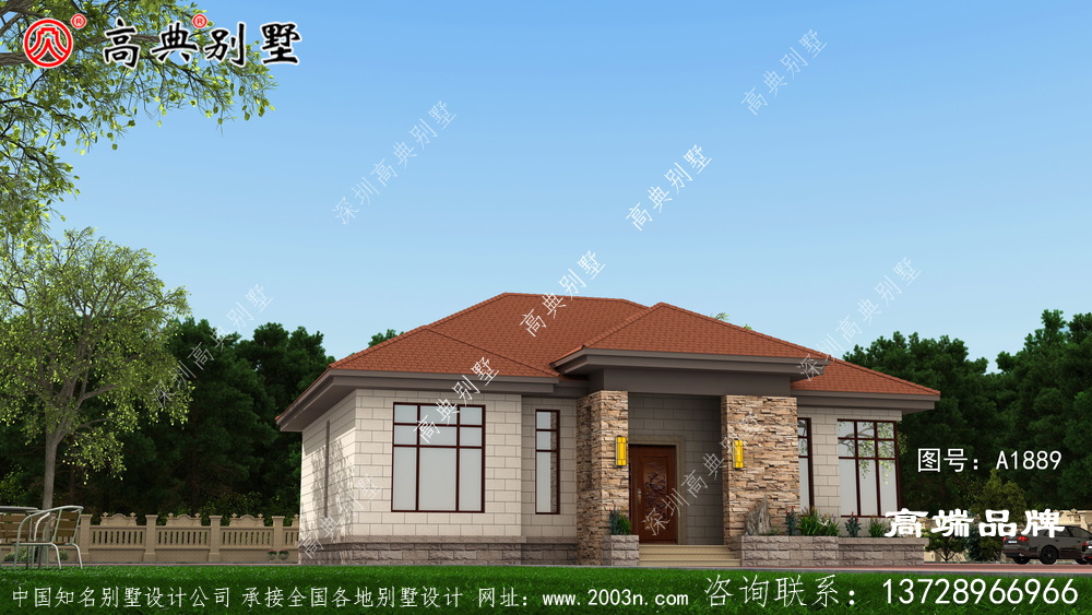 款式可以说是非常新颖稳重，在农村盖这样的房子太美了