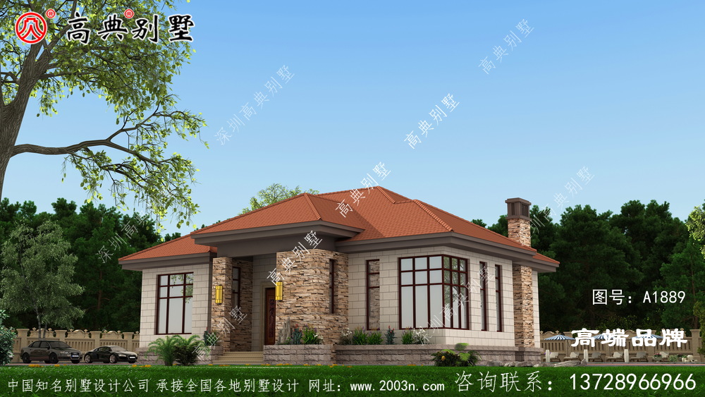 款式可以说是非常新颖稳重，在农村盖这样的房子太美了