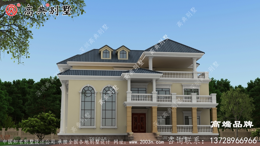 大落地窗使别墅不仅采光好，还使室内观景效果更好