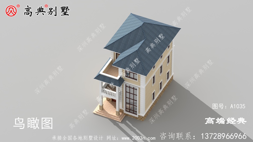 这款简欧别墅，一眼就看中了，盖起来效果也不错，