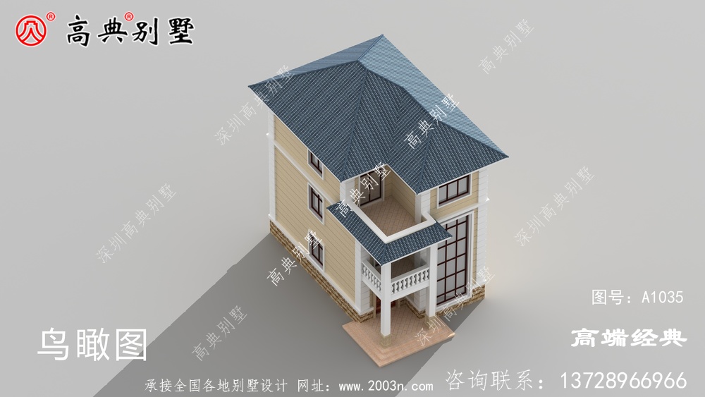 这款简欧别墅，一眼就看中了，盖起来效果也不错，
