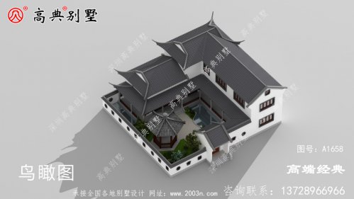 盖一栋中国最美中式庭院别墅，享受田